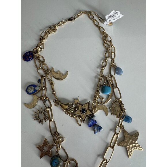 NWT Free People Maxamillion Charm Stargirl Necklace - Picture 5 of 5